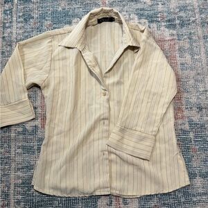 Striped button up shirt